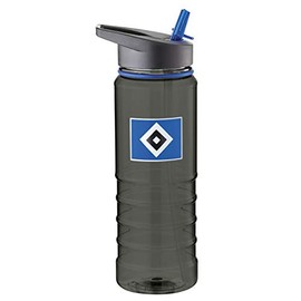 Hamburger SV HSV 29772 Bottle/Drinking Bottle, Plastic, Transparent Black