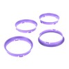 LST 4x Zentrier Ringe Lila für Alufelgen Radnabe Ø 72,6