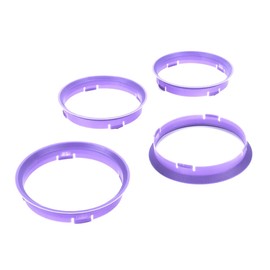 LST 4x Zentrier Ringe Lila für Alufelgen Radnabe Ø 72,6 mm - Ø 74,1 mm