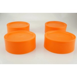 TY-FLOT Lot of (4) New TY-FLOT Closed End Pipe Cape Plastic for 5" NPT Protective Cover