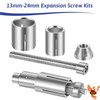 2-Pack Motorcycle Bar End Mounting Screw Set - Universal 13mm-24mm