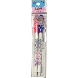Sanrio Little Twin Star Water Based Color Pen Set of 2 Stationery (Pink, Blue)