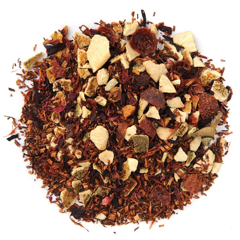 Organic Positively Tea Company, Blood Orange Vanilla Rooibos Tea Bags,
