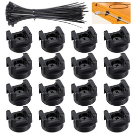 16 Pcs Magnetic Cable Zip Tie Mounts, Magnetic Wire Holder Base, Multipurpose Cable Management Clips, Wire Clamps for Electrical Supplies