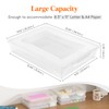 Lifewit 6 Pack Plastic Multi-Purpose Storage Box with Latching Lids,