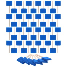 Bates- Foam Paint Brushes, 3", 50 Pack, Blue Sponge Brushes for Painting, Sponge Paint Brush