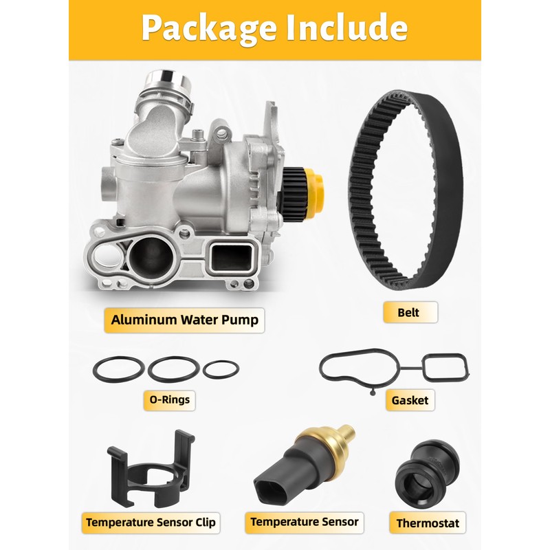 Electric Engine Water Pump Kit Compatible with A3 A4 A5