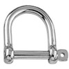 10mm Wide Dee Shackle - A4 (Marine Grade) Stainless -