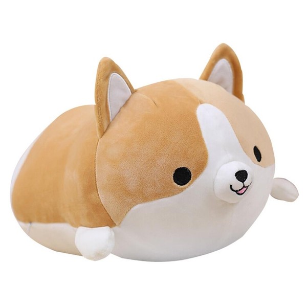 Levenkeness Corgi Dog Plush Pillow, Soft Cute Shiba Inu Akita