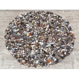Botswana Agate Chips – Natural Mini Botswana Agate Stones, Crushed Undrilled Botswana Agate, Semi-Tumbled Genuine Botswana Agate (1/8 lb)