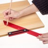 45 Degrees 135 Degrees Woodworking Measuring Ruler Aluminum Alloy Carpenter