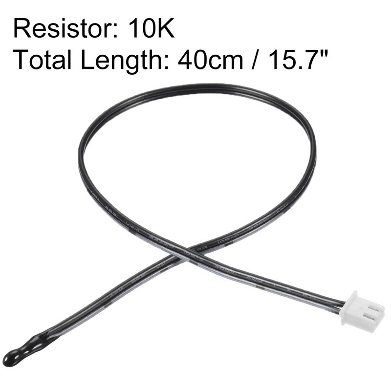 uxcell 2 Pcs 10K NTC Thermistor Probe 15.7 Inch Epoxy