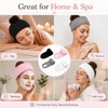 4 Pcs Terry Cloth Facial Headband for Women - Adjustable