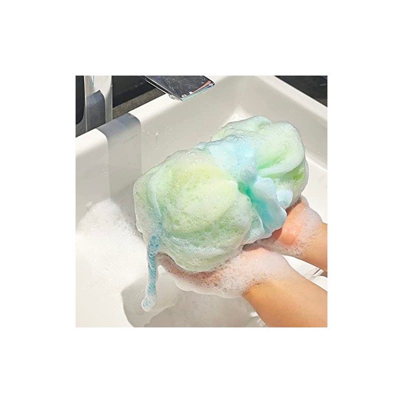Rainbow Moon Luffas Esponja Puf Ducha Pelota Exfoliante Cuerpo Espalda