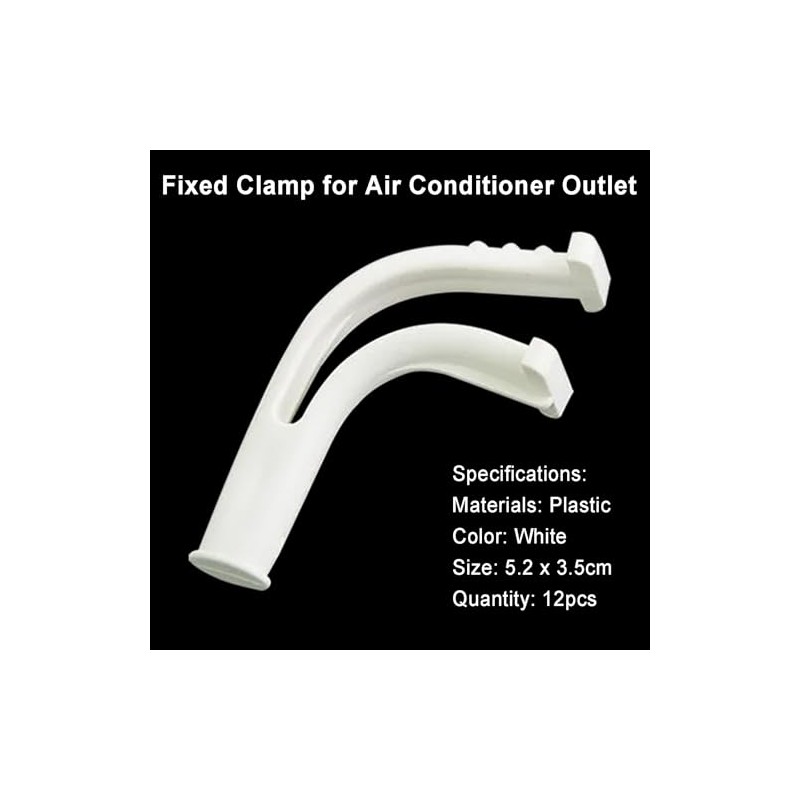 Veldtek 12Pcs Plastic Clips for Air Conditioner Vent Clips Fixing