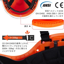 GUARDLEAD Work Helmet with Shield for Construction, Styrofoam Interior, Air Vent, Cool, Meets EN12492 Standards, Head Circumference 20.9 - 25.2 inches (53 - 64 cm), Unisex, High Altitude, Narrow Places, Climbing Mountaineering (Protection Against Crash)