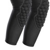 2 Pcs Kids Knee Pads Black Soft Breathable Lightweight Impact