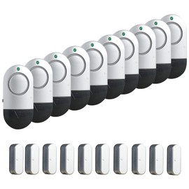 Window Alarm Sensors, Door Alarms for Home Security Loud, 120DB Pool Window and Door Alarms for Kids Safety (10 Pack)