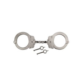 Peerless Handcuff Company Chain Link Handcuff, Nickel Finish