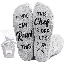 HAPPYPOP Chef Gifts For Baker Men - Cooking Gifts Baking Gifts Pastry, Chef Socks Cooking Socks Baking Socks