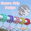 10 PCS Clothes Hanger Fixing Hook Windproof Random Color