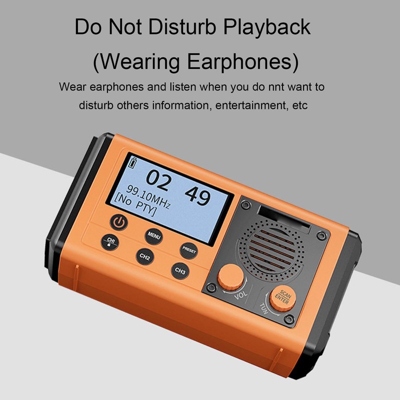 Generic Emergency Radio, 10000mAh Solar Hand Crank Weather Radio, BT