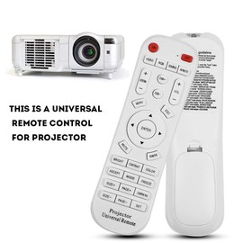 Annadue Universal Fernbedienung für Projektor, Ersatz Projektor Fernbedienung, Smart Projektor Fernbedienung Bis zu 10 Meter, Weiße…