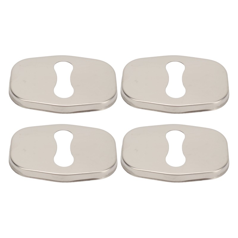 4PCS Door Lock Striker Cover Stainless Steel Strong Protection Replacement