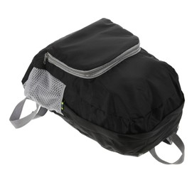 Totority Foldable Backpack for Hiking and Camping Shoulder Straps Spacious Travel Bag Durable Collapsible Backpack Black