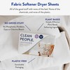 The Clean People Fabric Softener Sheets - Dryer Sheets -