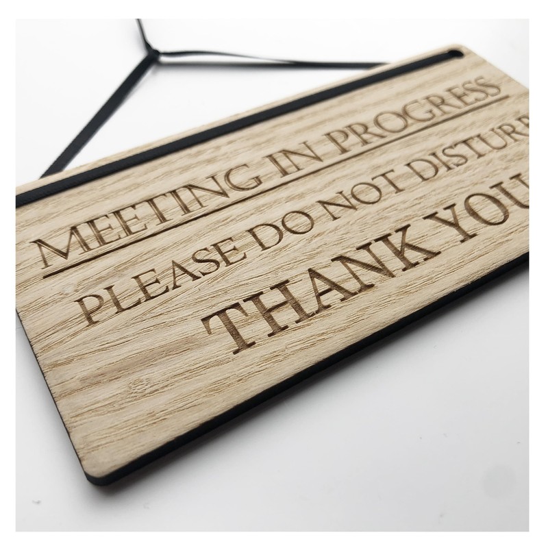 Meeting In Progress - Please Do Not Disturb Door Sign,