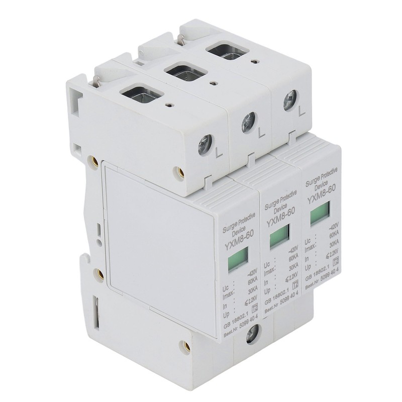 3P Surge Protective Device Flame Retardant PC Material Voltage Protection