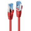 LINDY .Cat 6A S/FTP LSOH PIMF, Red, 0.5 M