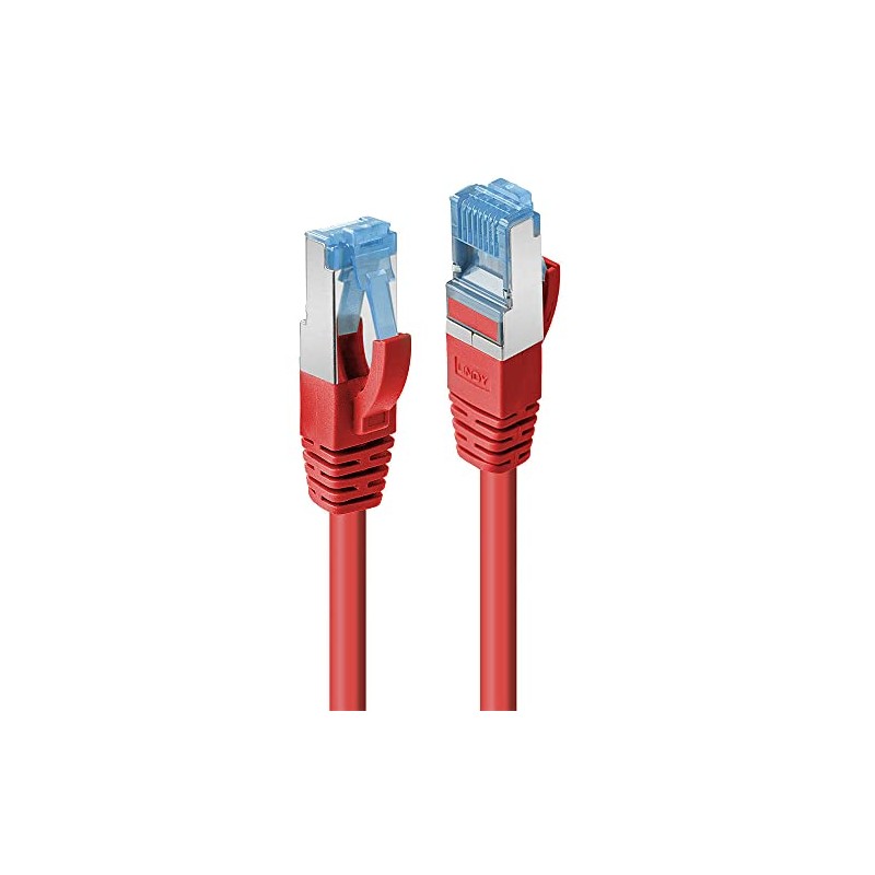 LINDY .Cat 6A S/FTP LSOH PIMF, Red, 0.5 M