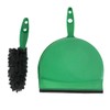 Jantex Soft Dustpan and Brush Set, Green, 220mm Wide, Colour