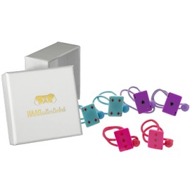 HAARallerliebst Hair Bobbles Hair Accessories Set Playing Cards for Children in White Box