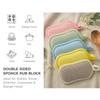 Dual Sided Kitchen Sponges and Scrubbers 10-Pack, Microfiber Non-Scratch Scouring