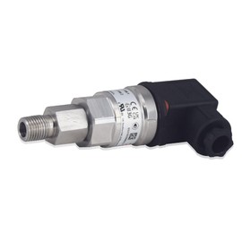 Heavy Duty Pressure Transmitter Transducer (Range: with Reducer 1/4 NPT, 0 to 1 bar) with 4-20mA for Industrial, Hydraulic Applications & HVAC by | Model: MBS 3000