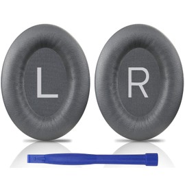 SOULWIT Earpads Replacement for Bose QuietComfort 45 (QC45)/QuietComfort SE (QC SE)/New Quiet Comfort Wireless Over-Ear Headphones, Ear Pads Cushions with Softer Protein Leather - Titanium