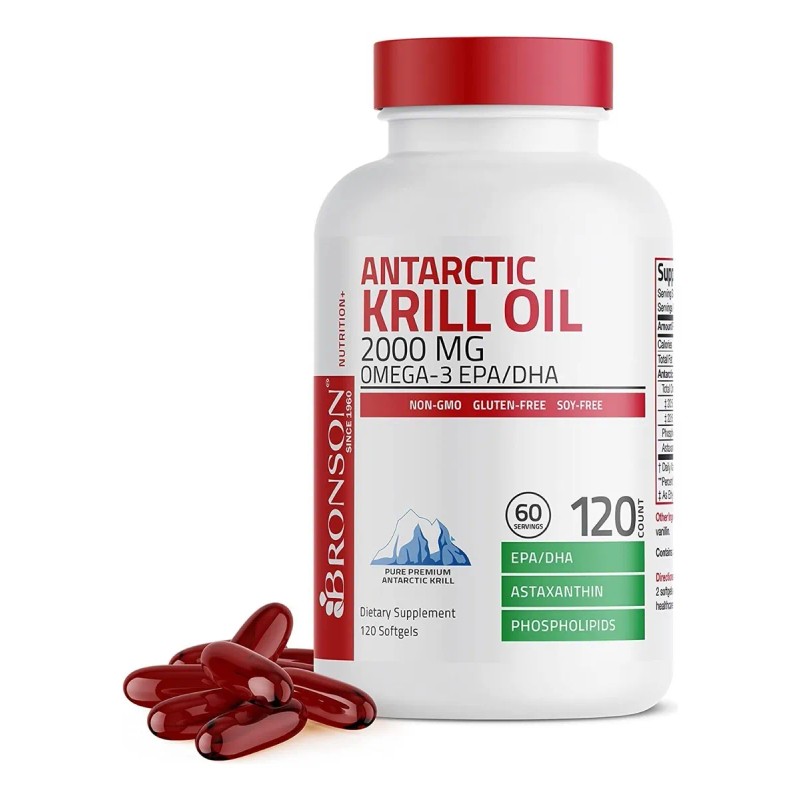 Suplemento En Cápsula Bronson Suplemento Antarctic Krill Oil Ácidos Grasos