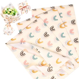 Tissue Paper, 30 Sheets Tissue Paper for Wrapping Gifts, Rainbow Wrapping Paper for Gift Wrapping Filler Flowers DIY Arts Crafts (50 x 35cm)