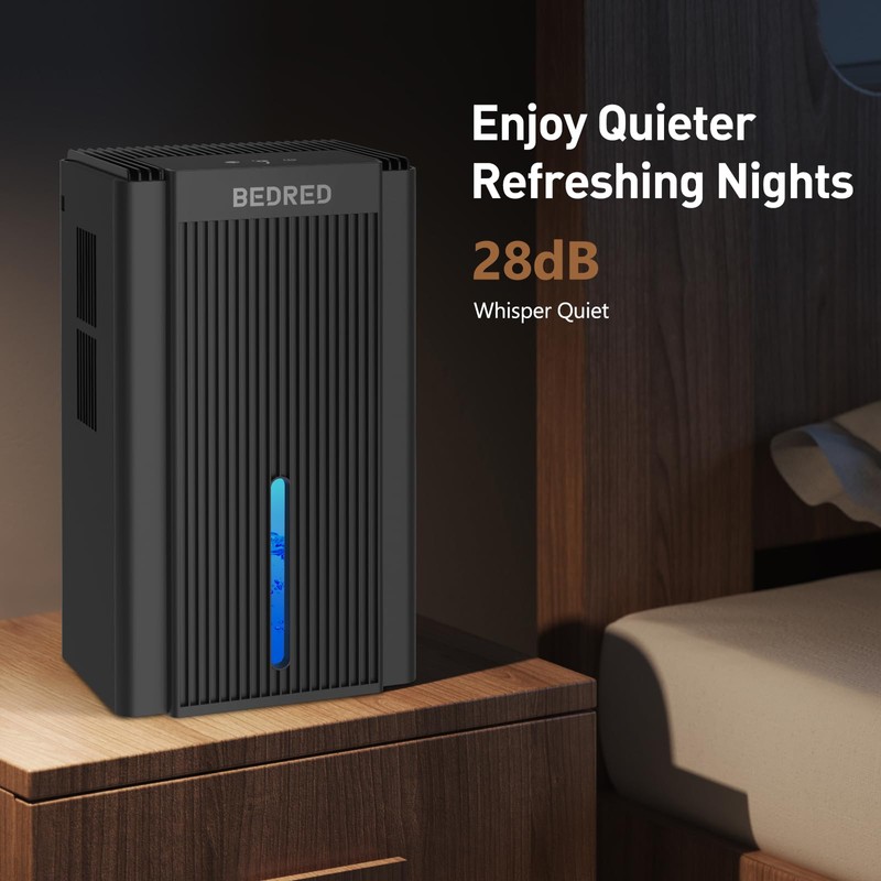 Dehumidifier, 95OZ Dehumidifier for Home 1000 Sq.Ft - Quiet with