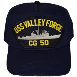 HNP USS VALLEY FORGE CG 50 SHIP HAT - NAVY BLUE - Veteran Owned Business