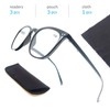HAPJOYS 3 Pack Reading Glasses Women Men Stylish Oval Readers