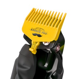 Hair Clipper Guards Guide Combs, Adjustable Hair Clipper Cutting Guides/Combs -from 1.5MM to 6MM, with 2 screw, Compatible with Most Clippers (Yellow)