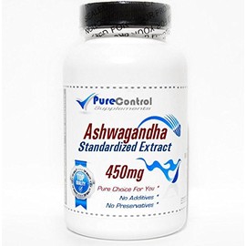 Ashwagandha Standardized Extract 450mg // 90 Capsules // Pure // by PureControl Supplements