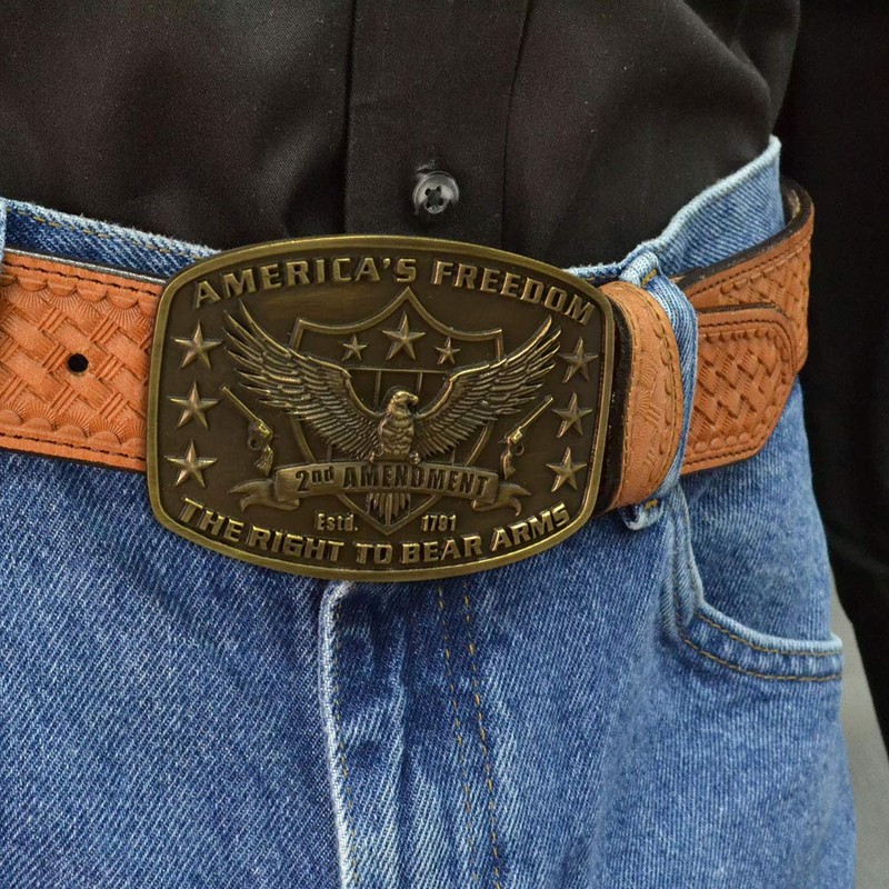 Montana Silversmiths 2nd Amendment Heritage Attitude Buckle