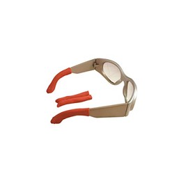 Anti-Slip Soft Eyeglass Temple Tip Sleeves Comfort for Men, Women & Kids -Red Large