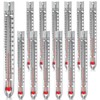Tellegloww 12 Pcs V Shaped, Dual Scale Science Thermometers, Mercury