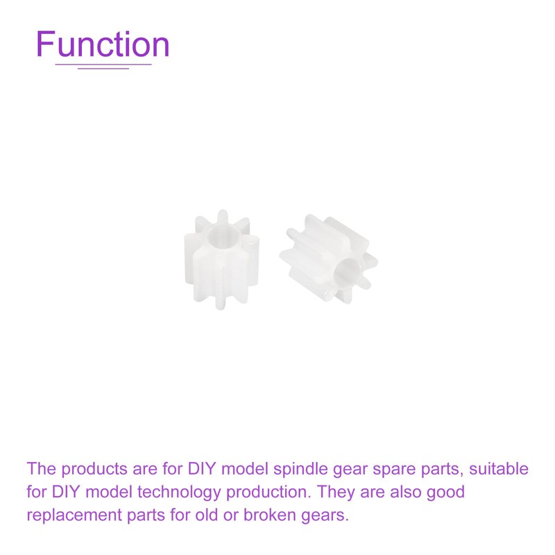 DMiotech 30pcs 8 Teeth Plastic Gear Model 082A Reducer Plastic